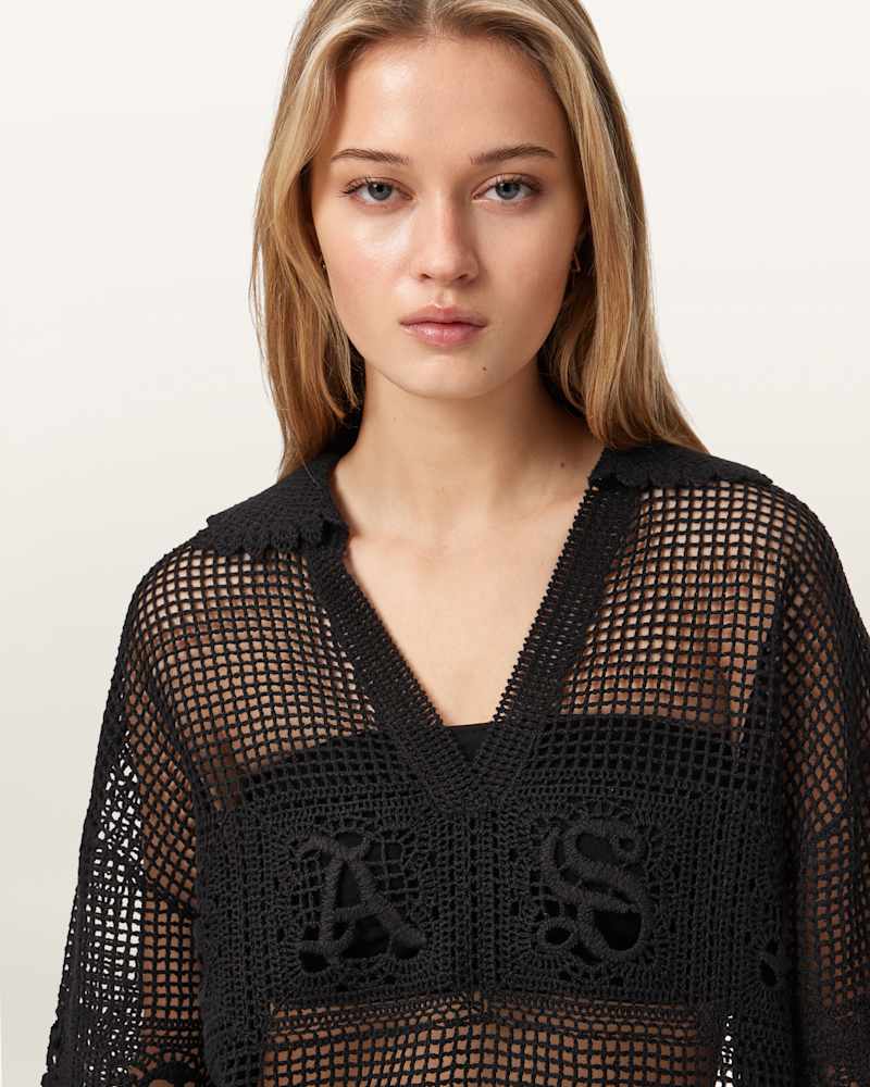Kyra Open Knit Mini Dress