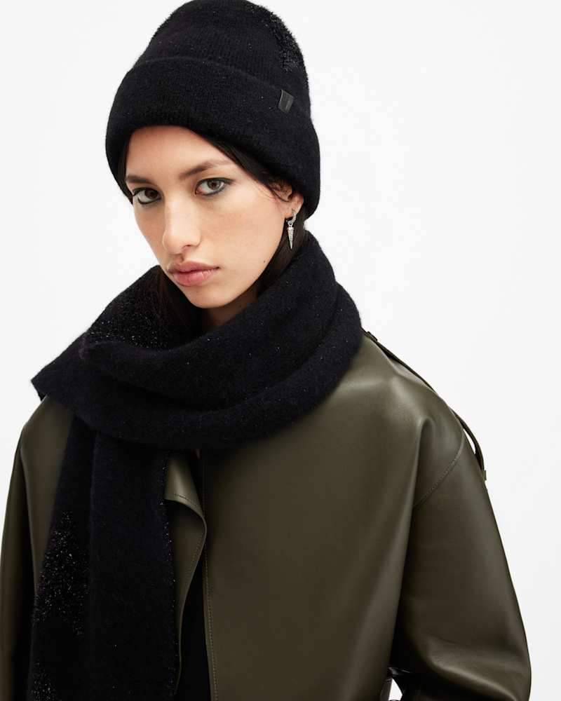 Star Tinsel Metallic Beanie