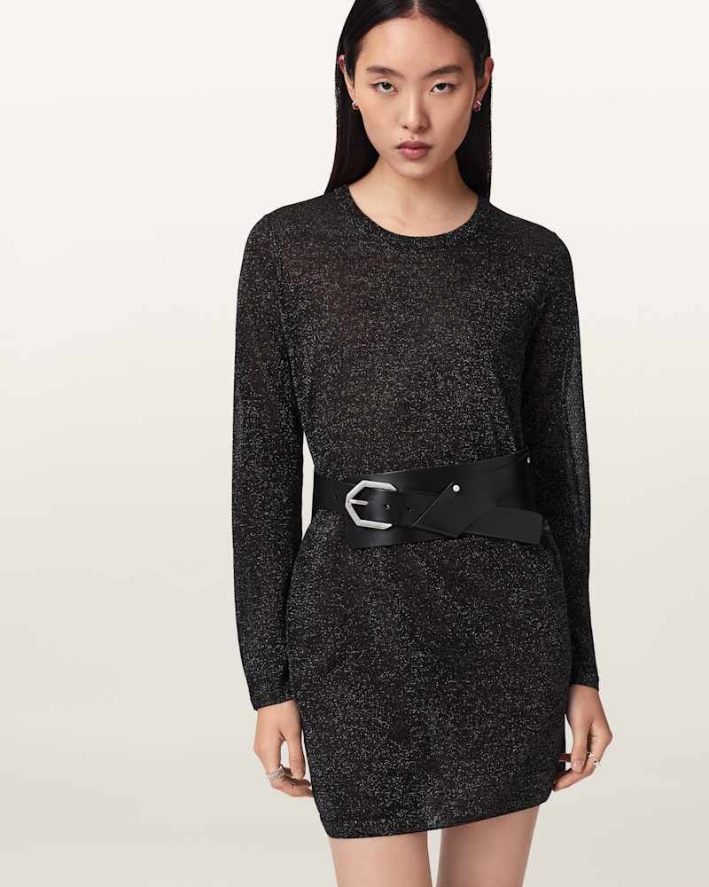 Jade Tapered Leather Belt