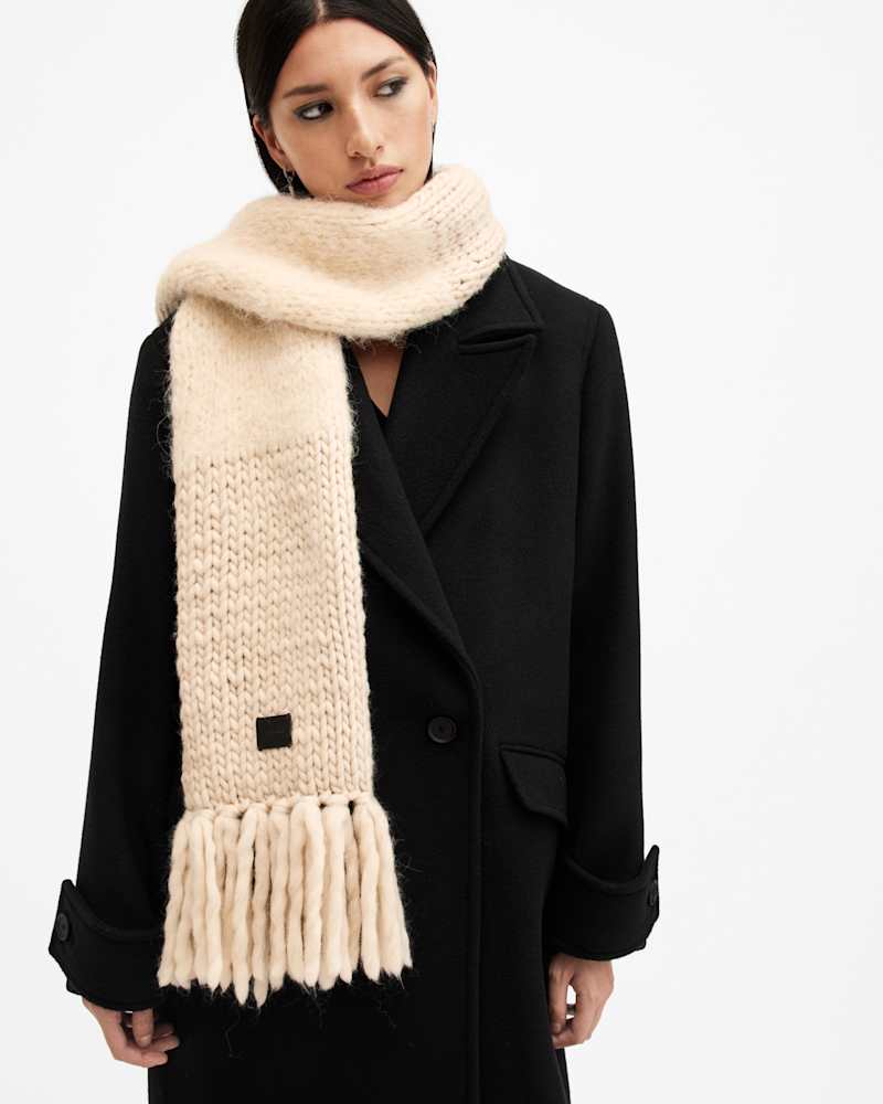 Amber Mixed Knitted Scarf