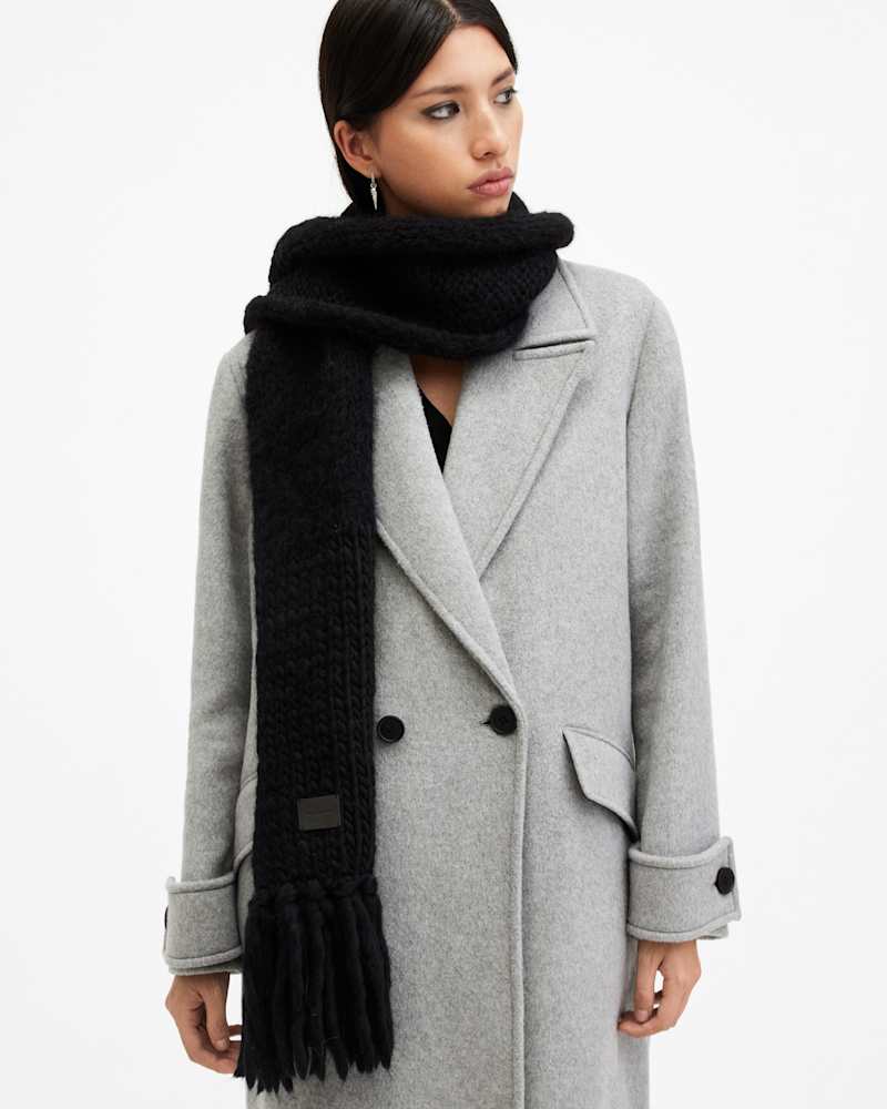 Amber Mixed Knitted Scarf