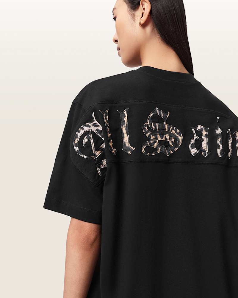 Fuse Appliqué Cotton T-Shirt Dress