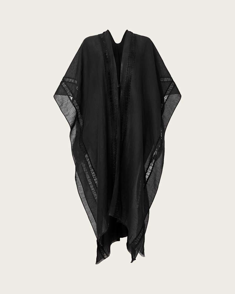 Anthea Lace Trimmed Ruana