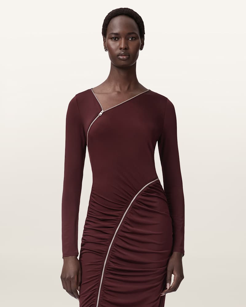 Elsie Zipper Maxi Dress