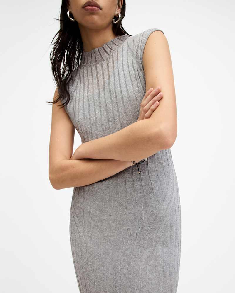 Patrice 2-In-1 Ribbed Midi Dress