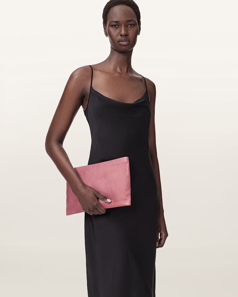 Bettina Leather Clutch Bag