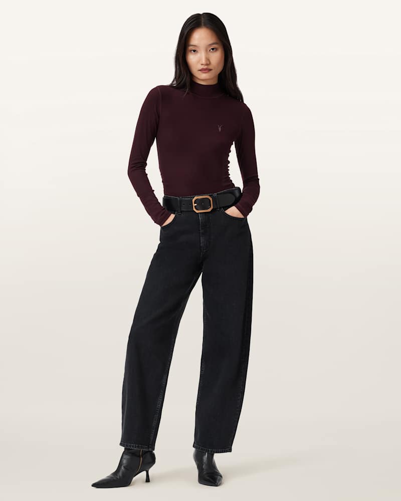 Rina Long Sleeve Roll Neck T-Shirt