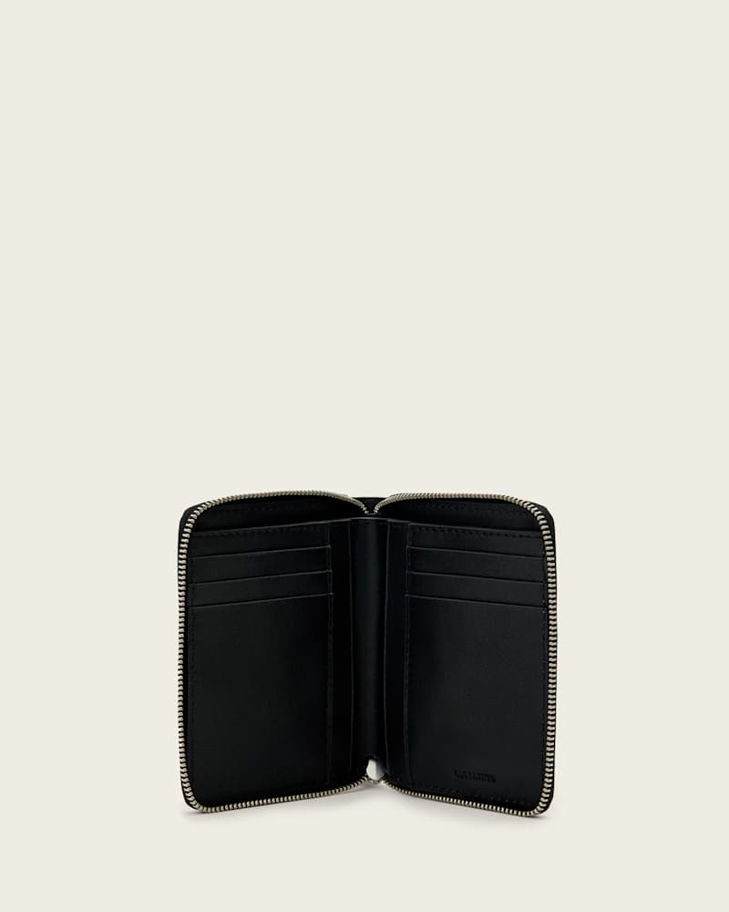 Lena Hex Zip Up Leather Wallet
