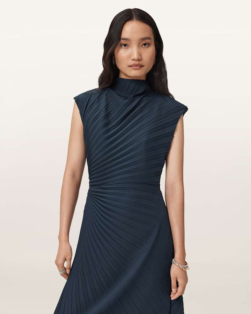Rayanna Pleated Midi Dress