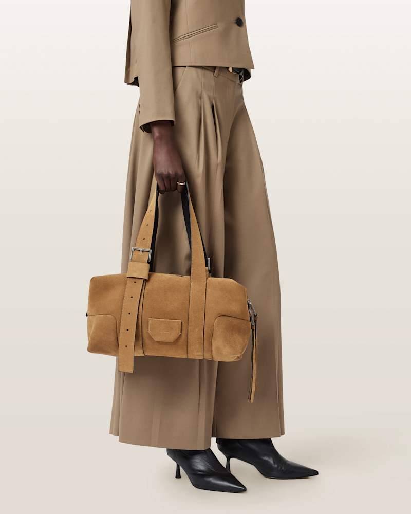 Ares Suede Shoulder Bag