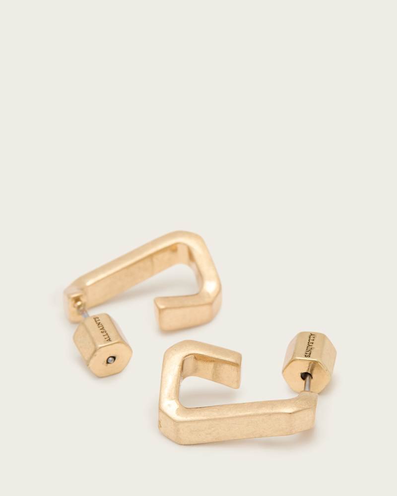 Tia Hexagon Hoop Earring Set