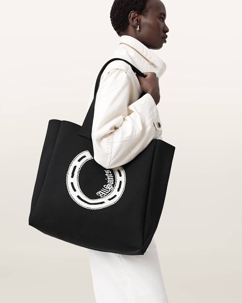 Izzy Horseshoe Knitted Tote Bag