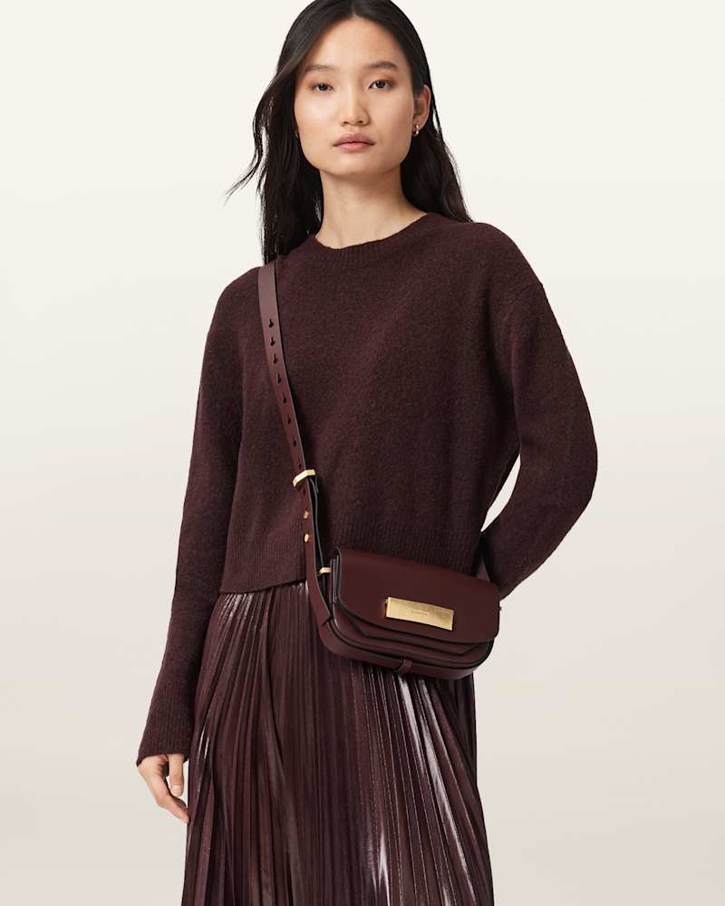 Etta Leather Satchel Crossbody Bag