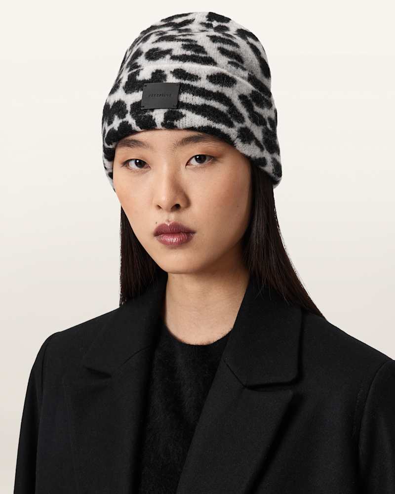 Nora Leopard Print Beanie