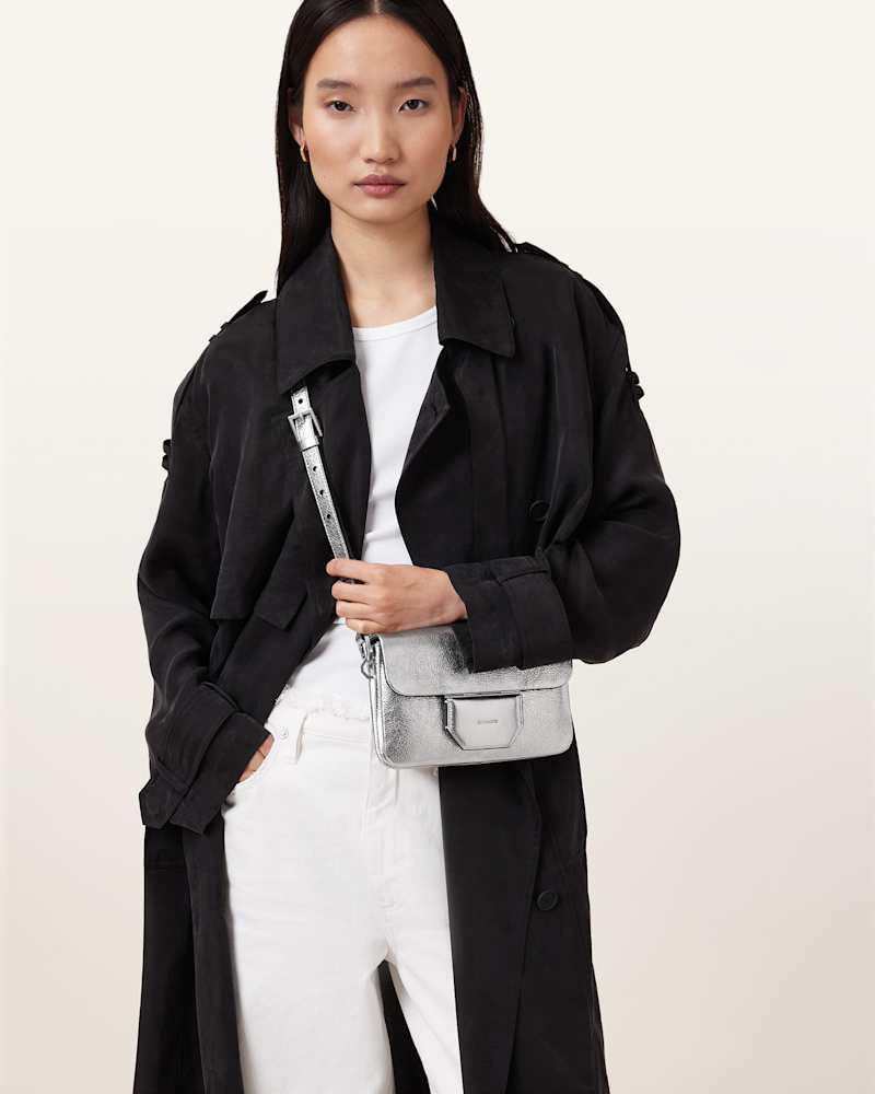 Jupiter Metallic Leather Crossbody Bag