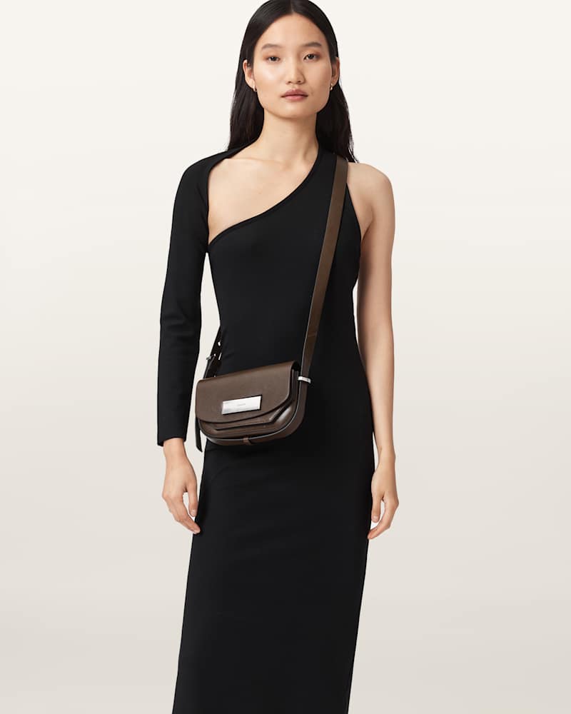 Etta Leather Satchel Crossbody Bag