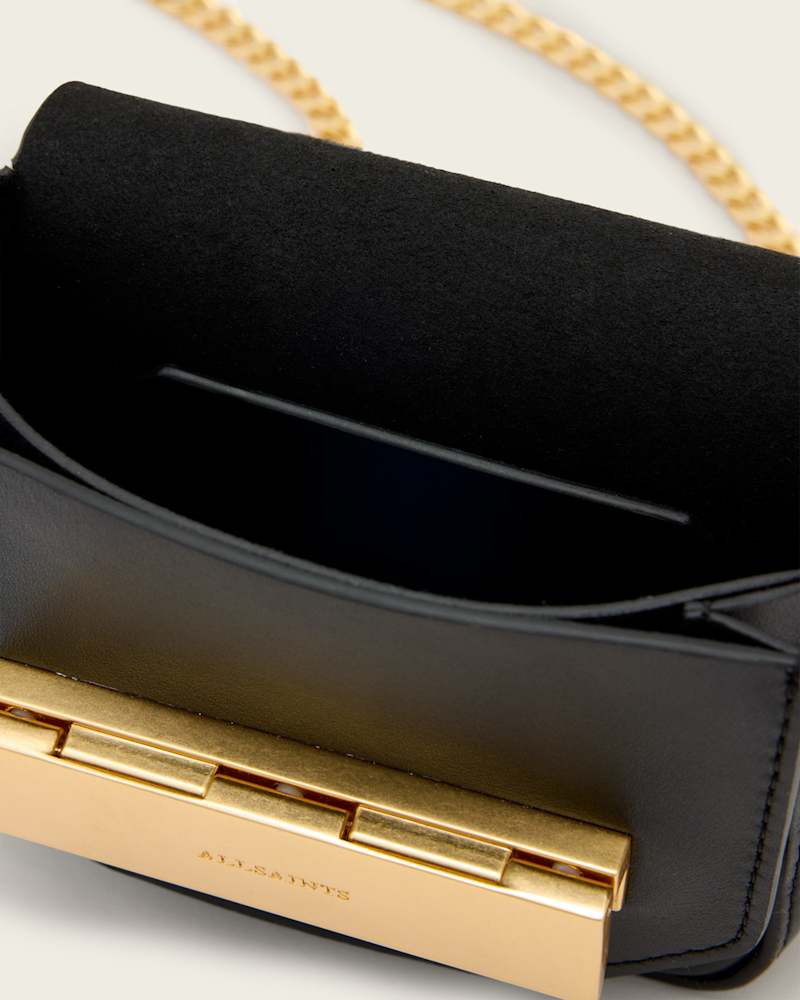 Etta Leather Chain Crossbody Bag