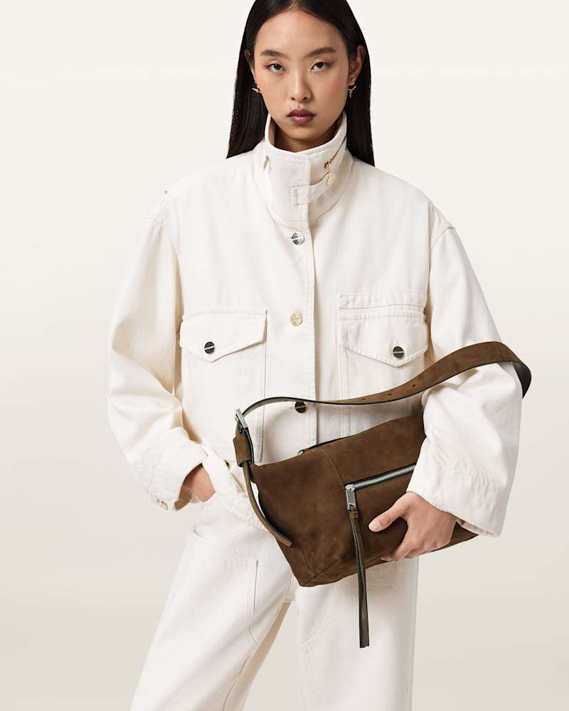 Vega Suede Shoulder Bag