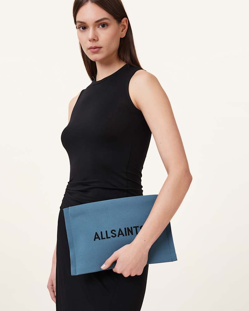 Izzy Logo Knitted Clutch