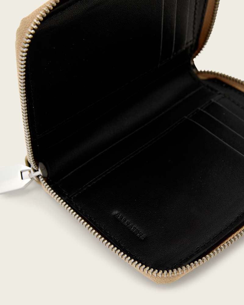 Lena Hex Zip Up Leather Wallet