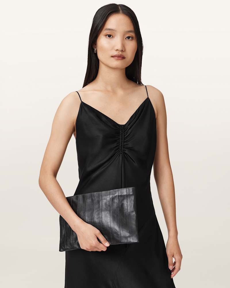 Bettina Leather Clutch Bag