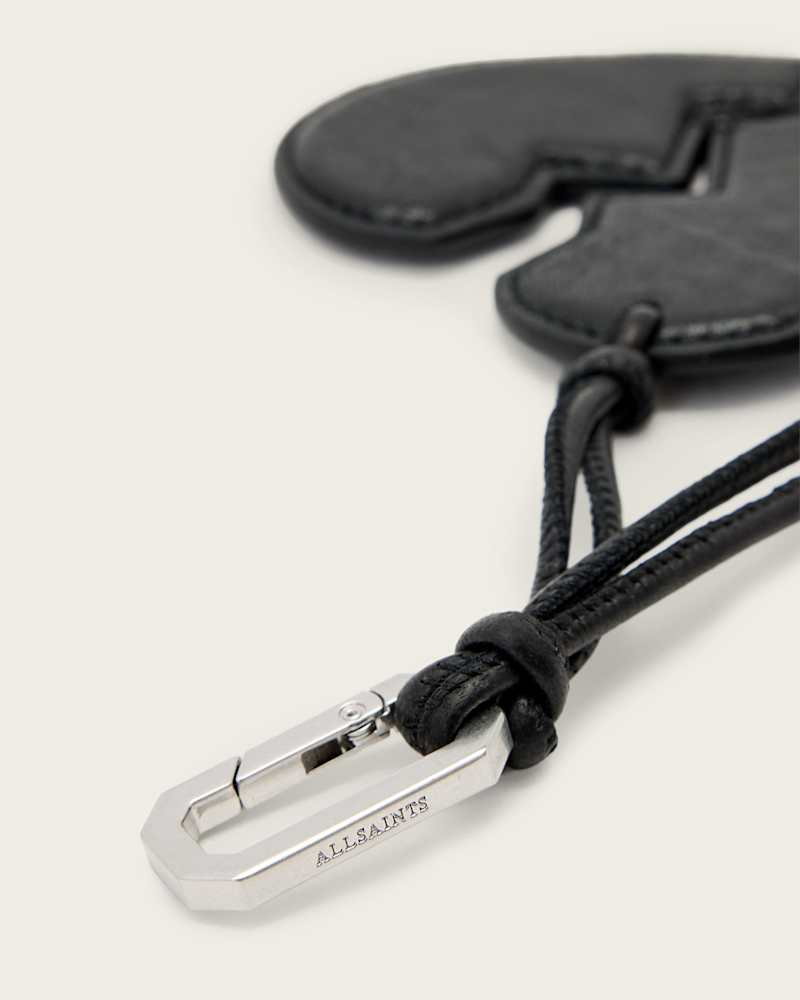 Broken Heart Leather Keyring