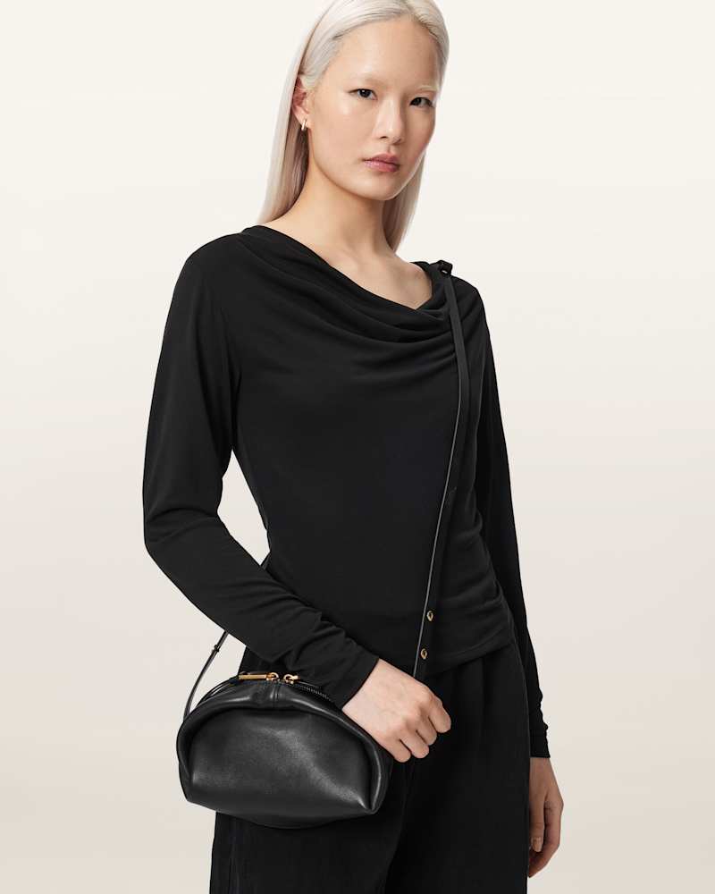 Rosalie Arc Leather Crossbody Bag