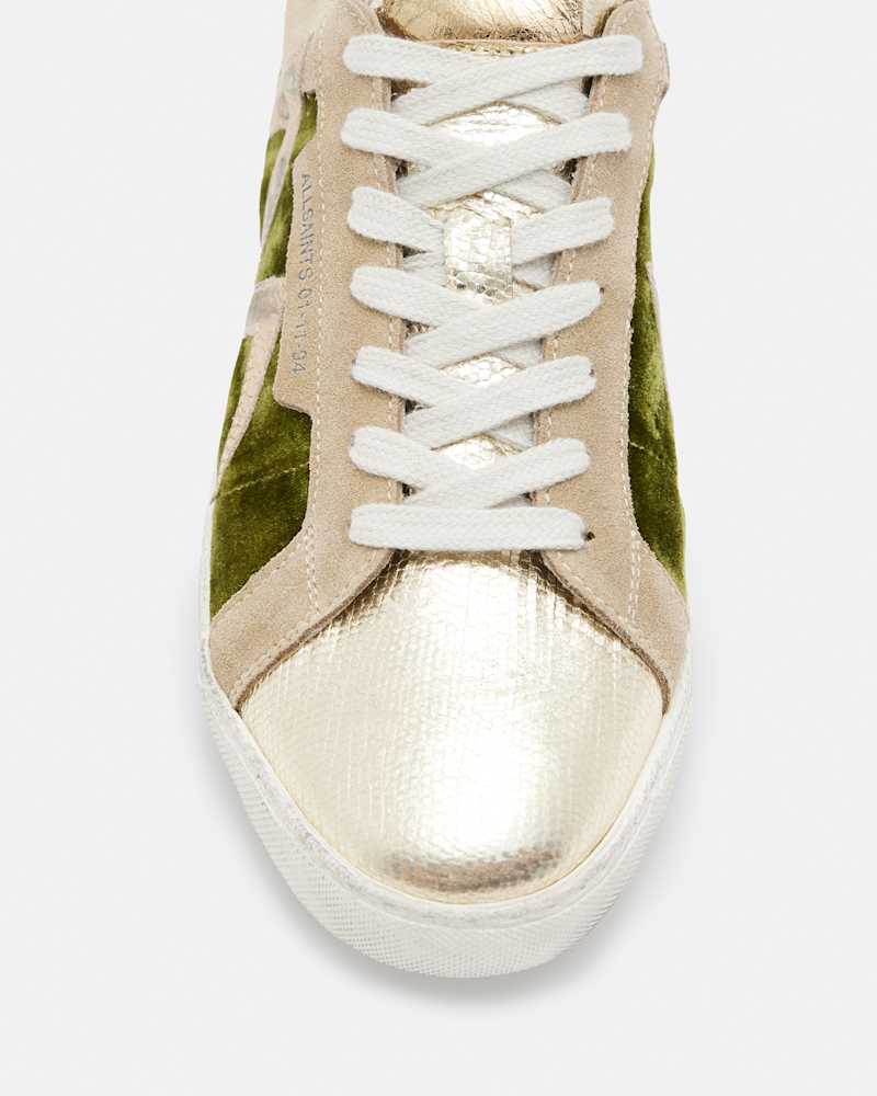 Sheer Leather Bolt Trainers