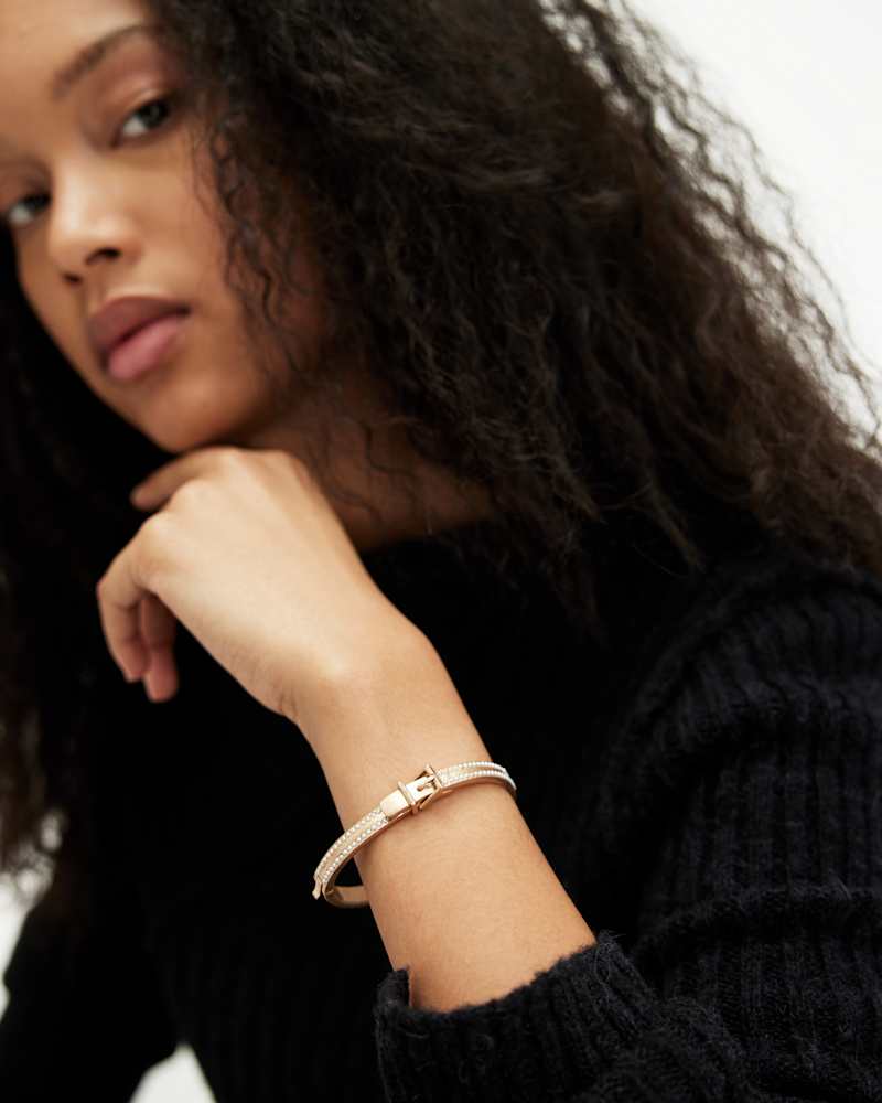 Brea Beaded Buckle Shape Bracelet