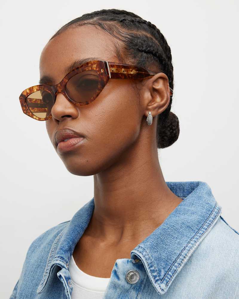 Calypso Bevelled Cat Eye Sunglasses