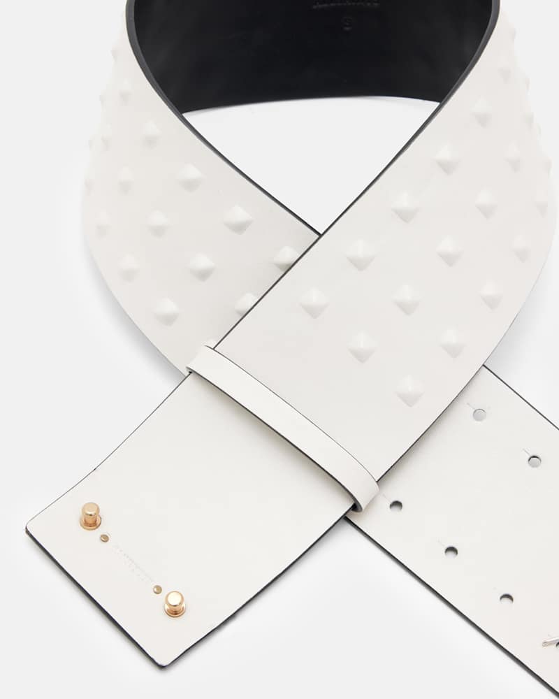 Lara Studded Leather Waist Belt