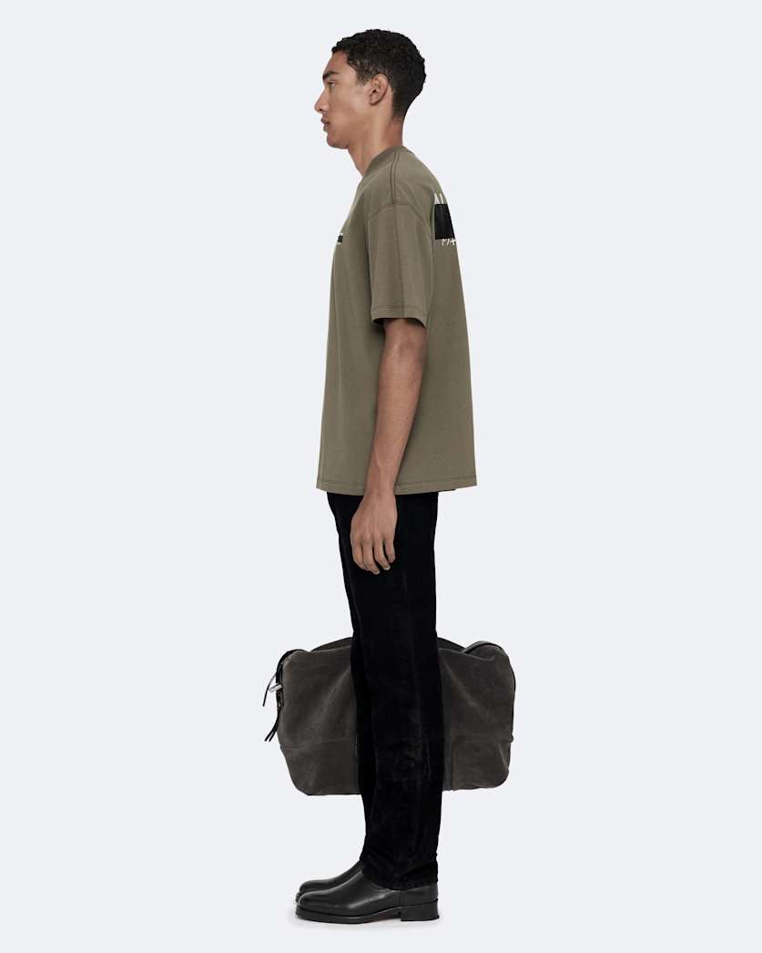 Redact Oversized Embroidered Logo T-Shirt