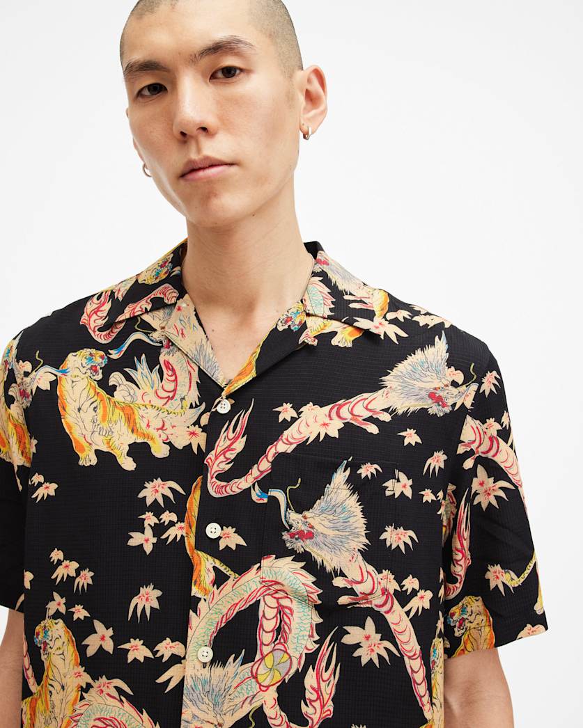Dragon Relaxed Fit Printed Shirt