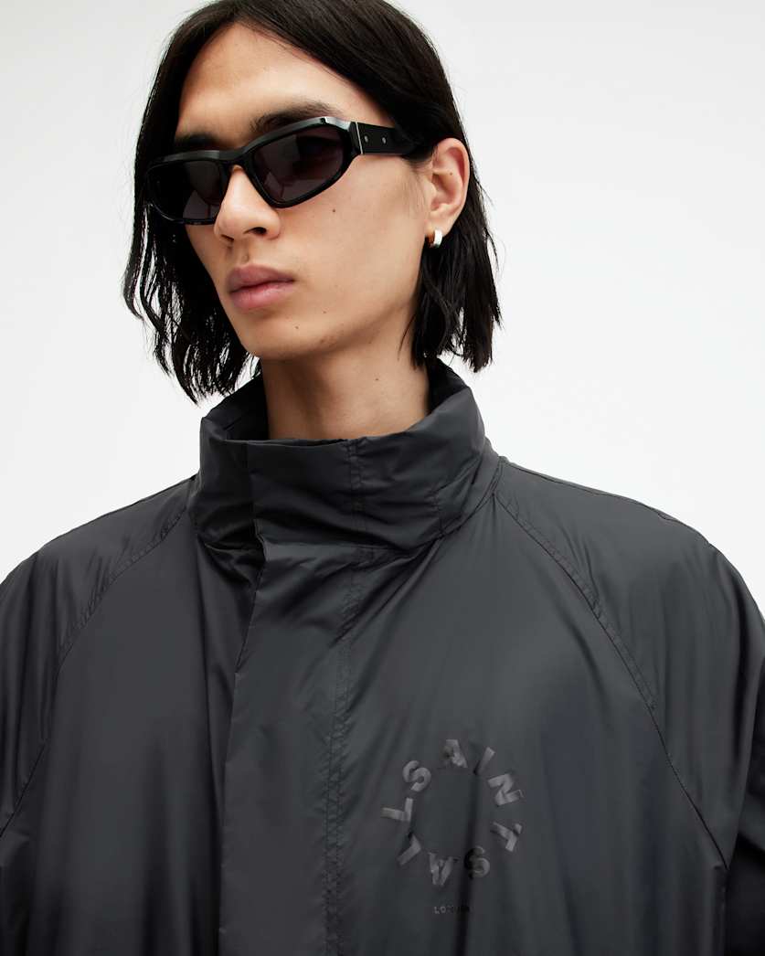 Tierra Lightweight Logo Print Parka Coat