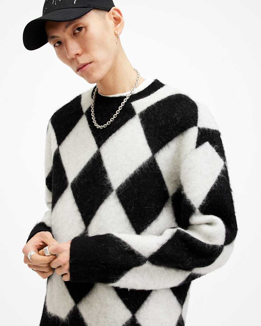 Joker Oversized Argyle Jacquard Jumper