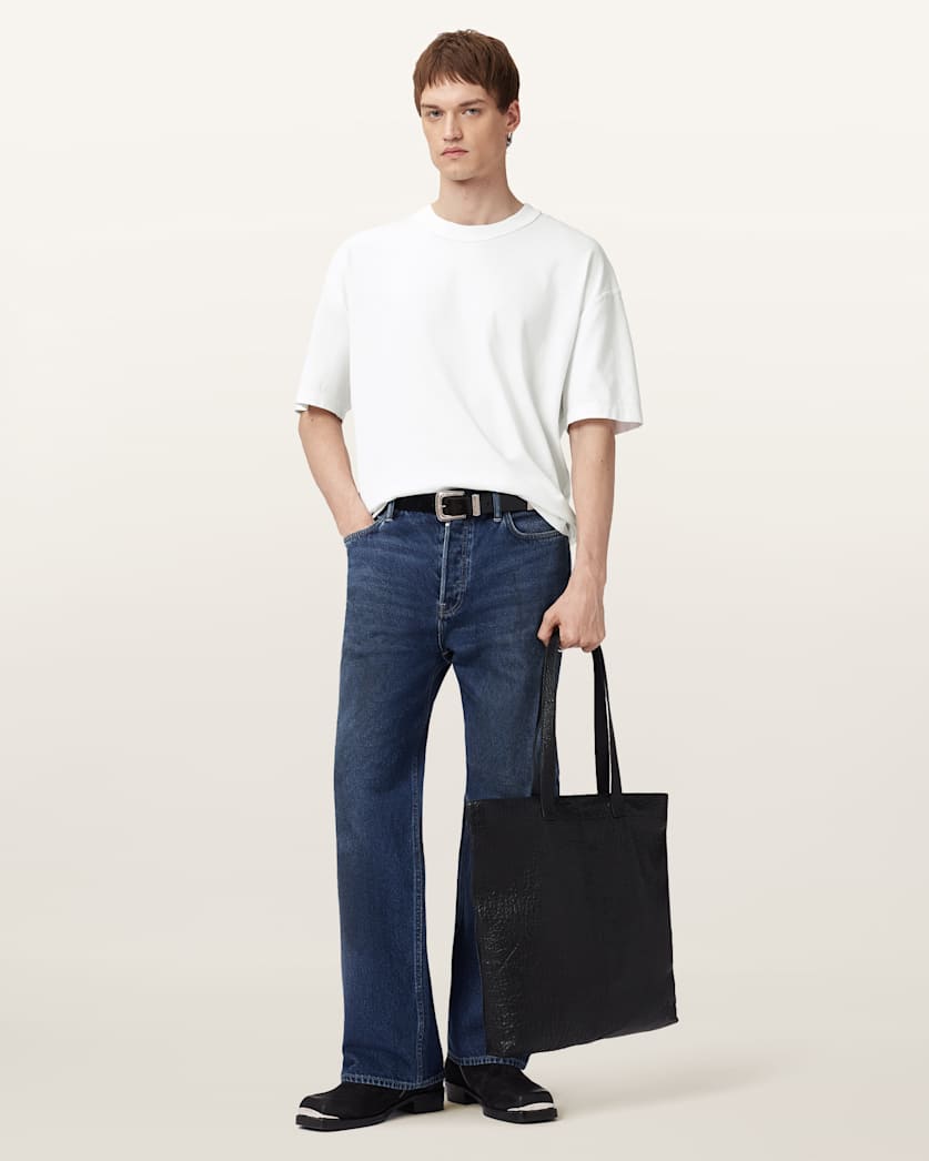Nero Mock Neck Short Sleeve T-Shirt