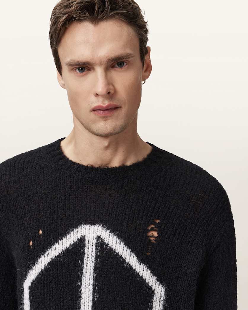 Message Oversized Wool Jumper