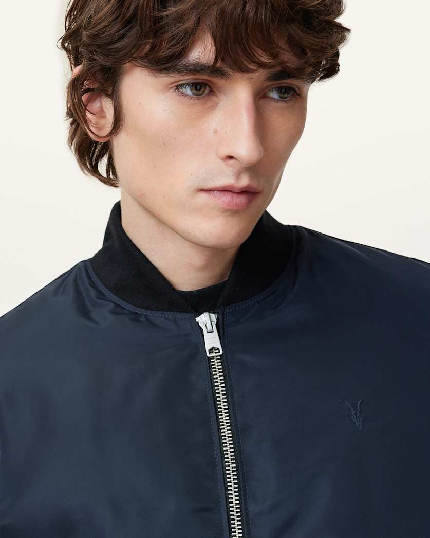 Myler Leather Sleeve Bomber