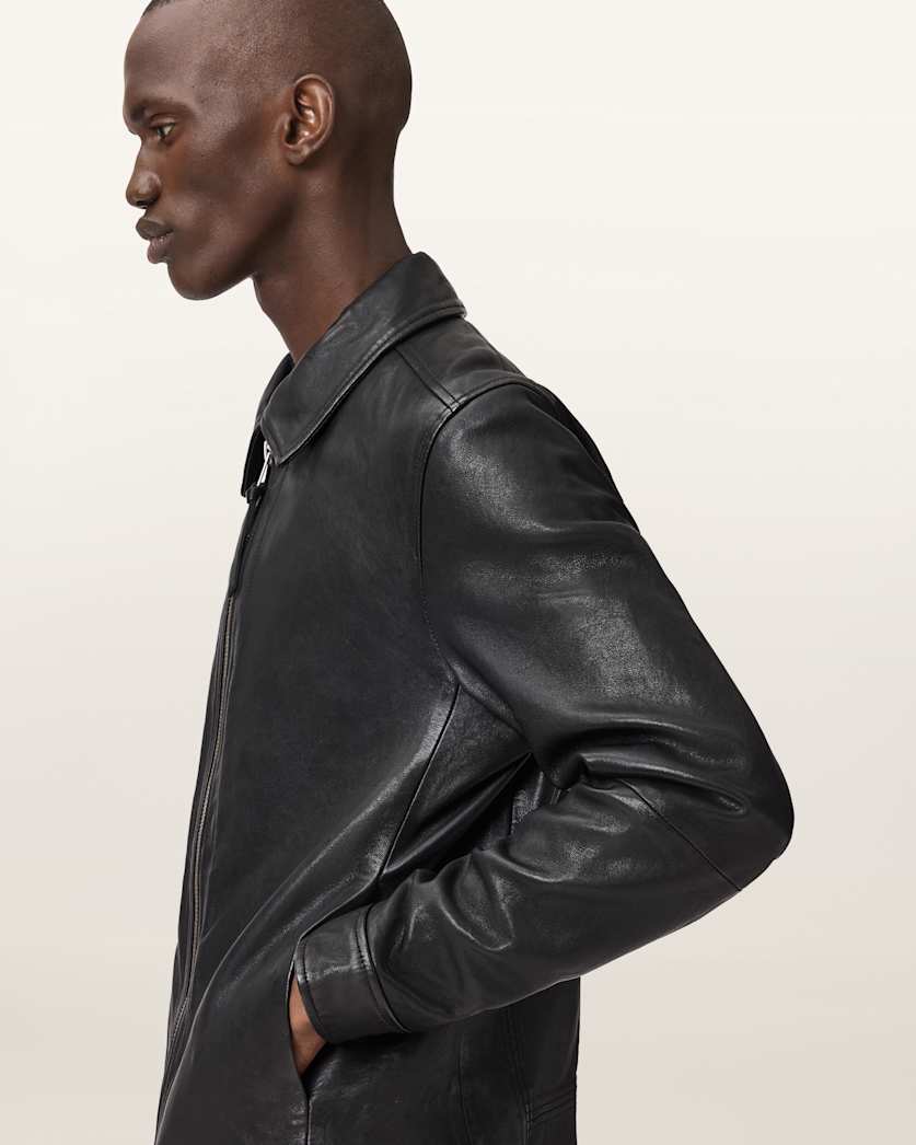 Erol Zip Up Leather Jacket