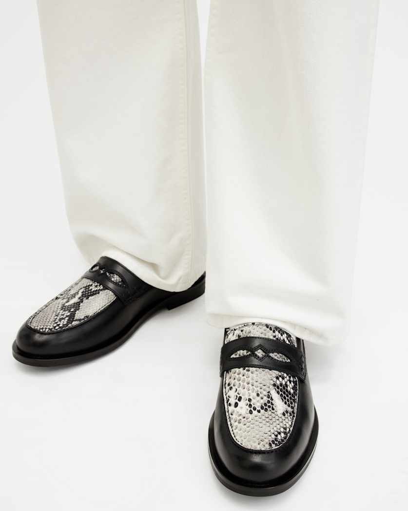 Harmon Western Leather Loafer Shoes