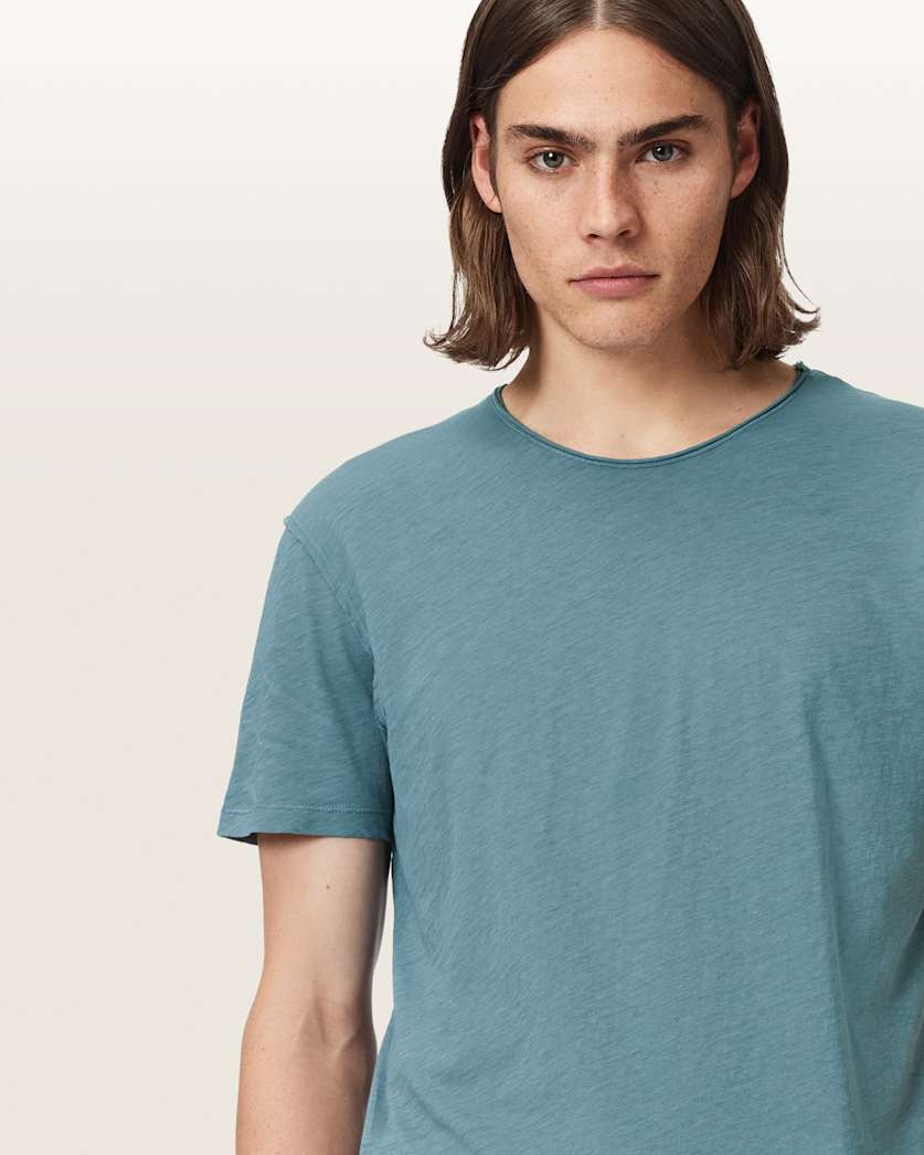 Figure Crew Neck Raw Edge T-Shirt