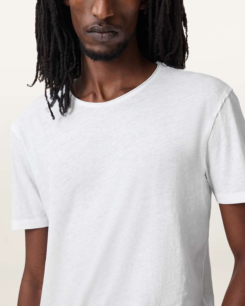 Figure Crew Neck Raw Edge T-Shirt