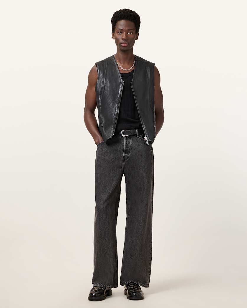 Davies Leather Waistcoat