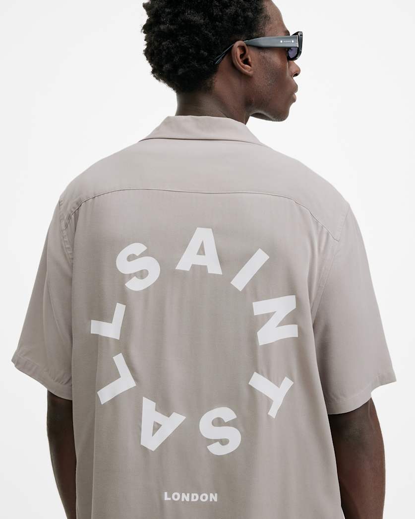 Tierra Logo Print Relaxed Fit Shirt