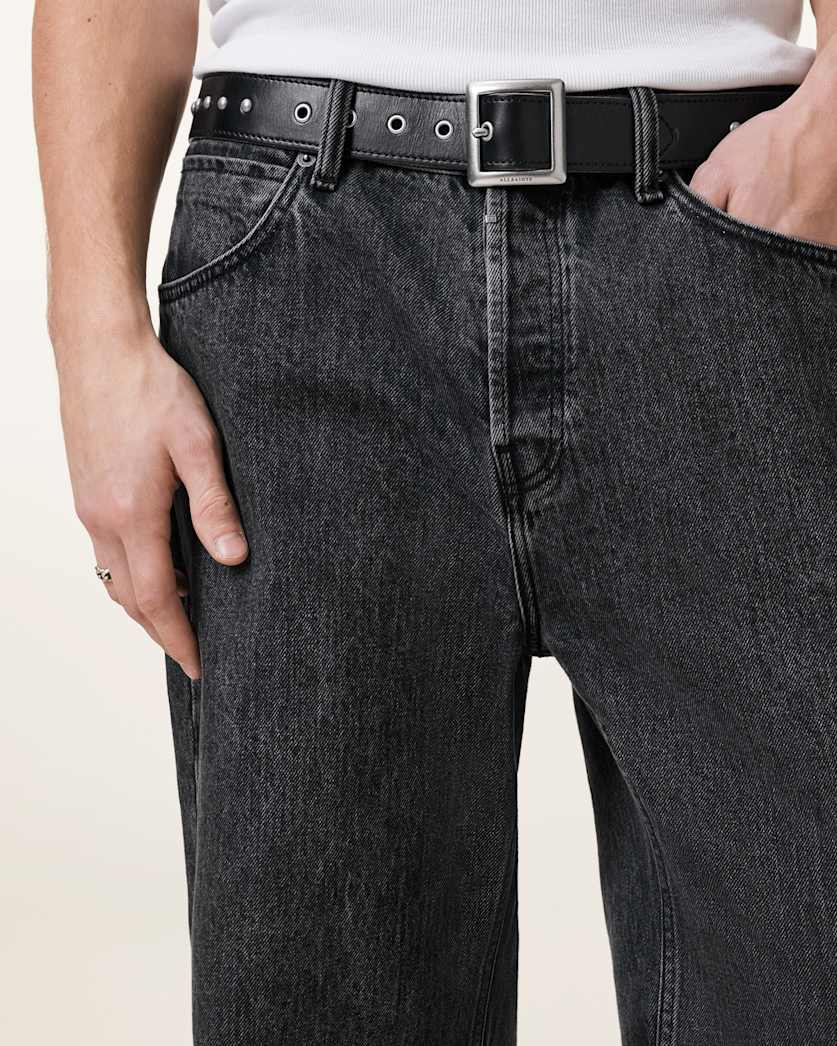 Cassian Studded Leather Belt