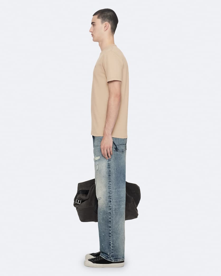 Brace Brushed Cotton Crew Neck T-Shirt