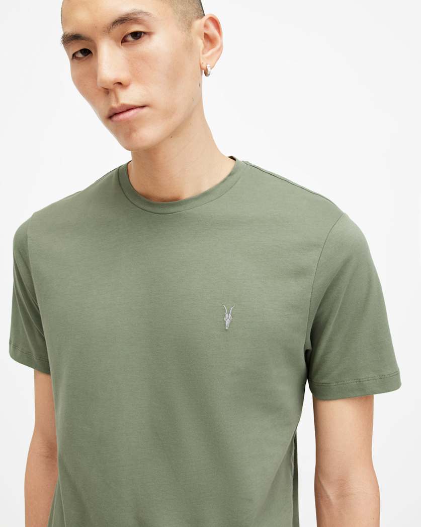 Brace Brushed Cotton Crew Neck T-Shirt
