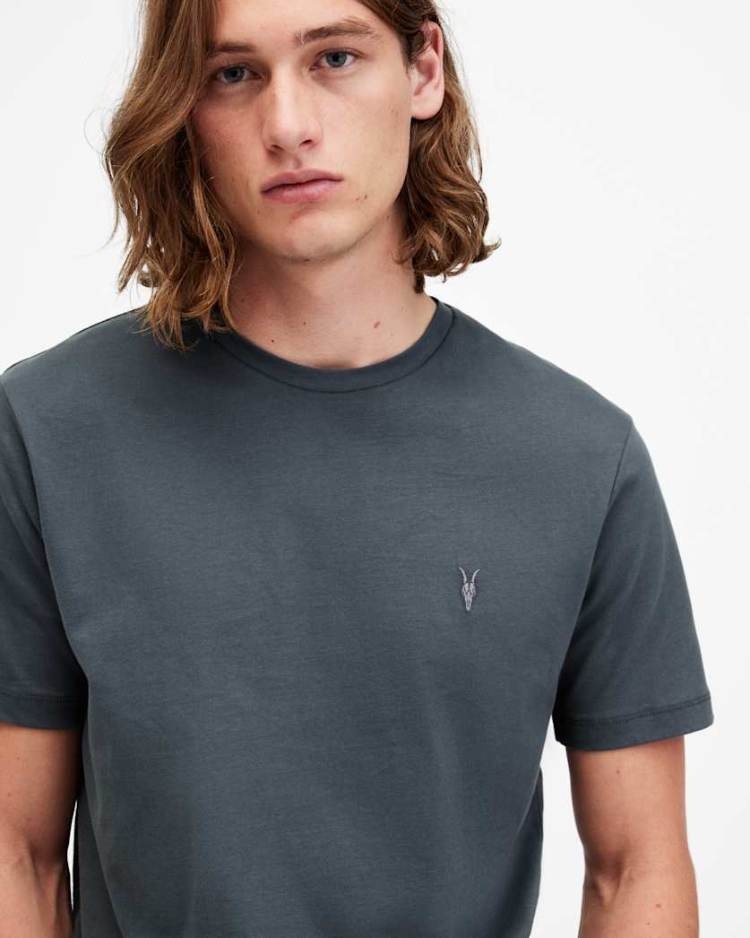 Brace Brushed Cotton Crew Neck T-Shirt