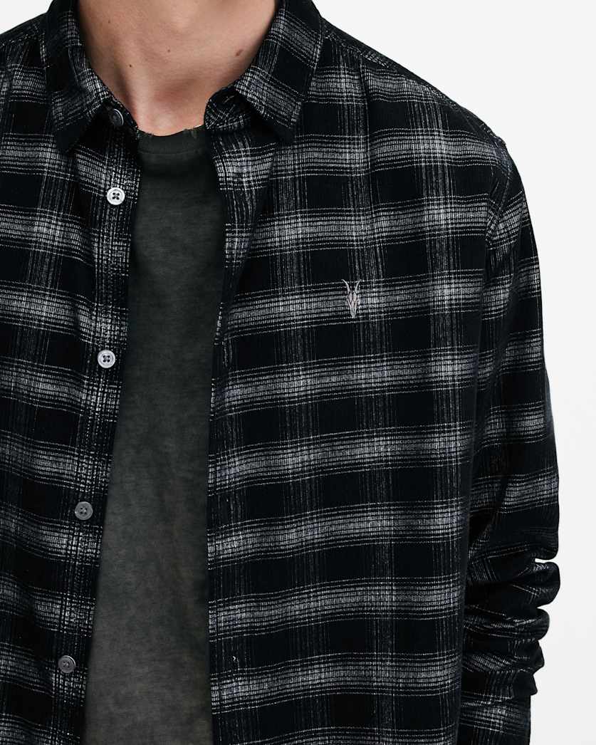 Kink Corduroy Checked Relaxed Fit Shirt
