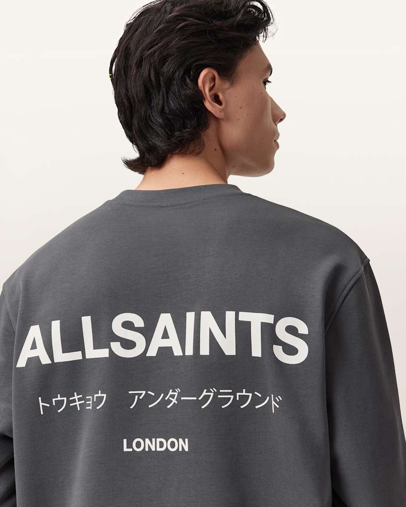 Underground Relaxed Fit Crew Neck Sweatshirt